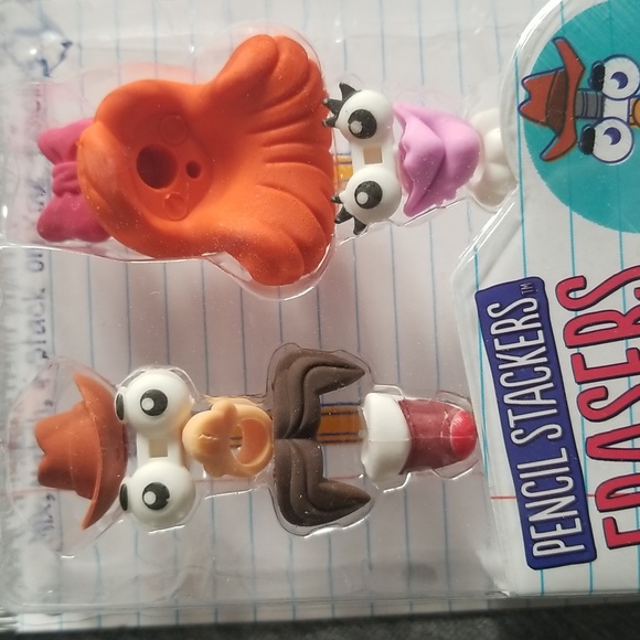 Pencil Stackers Erasers Create-a-Face - Picture 2 of 4